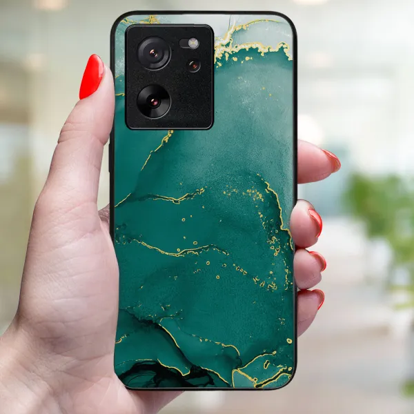 MY ART Ochranný kryt pre Xiaomi 13T/ 13T Pro GREEN MARBLE (145)