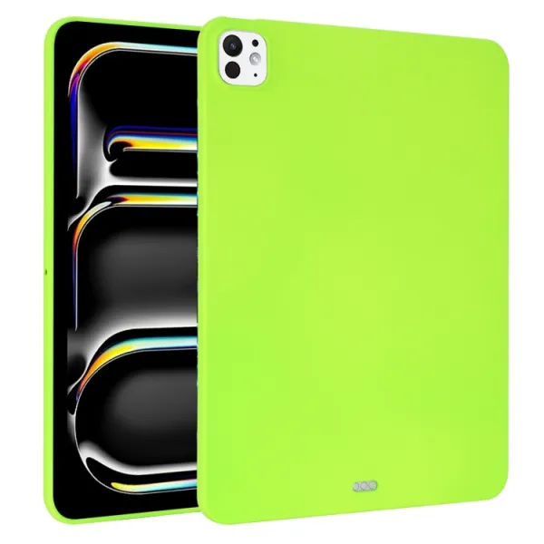 RUBBER Ochranný kryt pre Apple iPad Pro 13 2024 / M5 2025 neónovo zelený