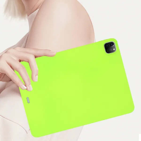 RUBBER Ochranný kryt pre Apple iPad Pro 13 2024 / M5 2025 neónovo zelený