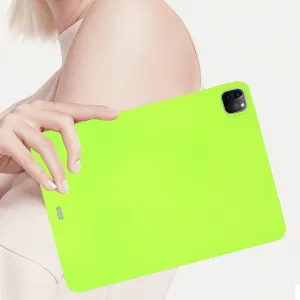 RUBBER Ochranný kryt pre Apple iPad Pro 13 2024 / M5 2025 neónovo zelený