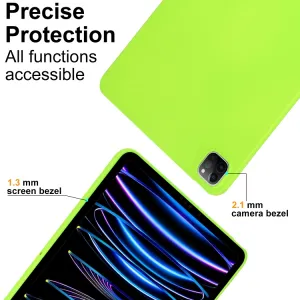 RUBBER Ochranný kryt pre Apple iPad Pro 13 2024 / M5 2025 neónovo zelený