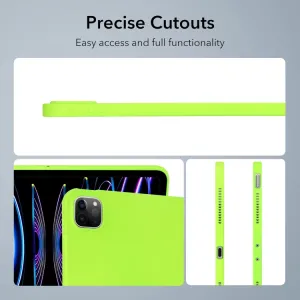 RUBBER Ochranný kryt pre Apple iPad Pro 13 2024 / M5 2025 neónovo zelený