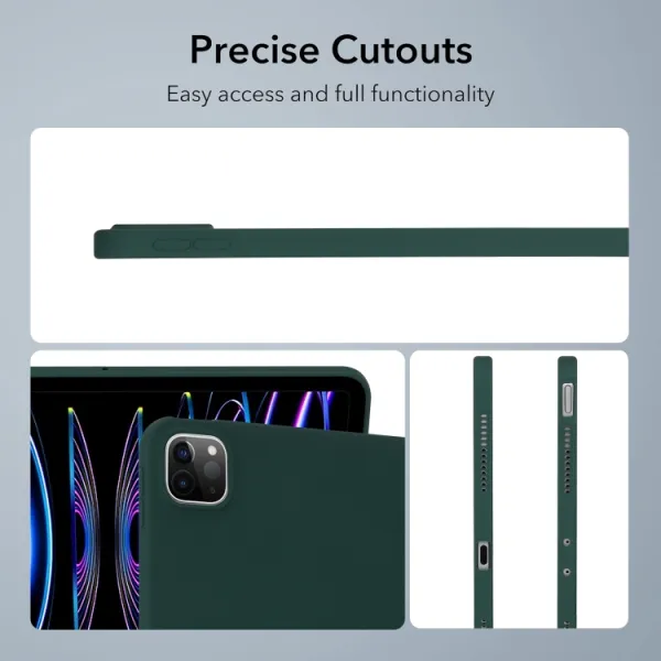 RUBBER Ochranný kryt pre Xiaomi Pad 6s Pro tmavozelený