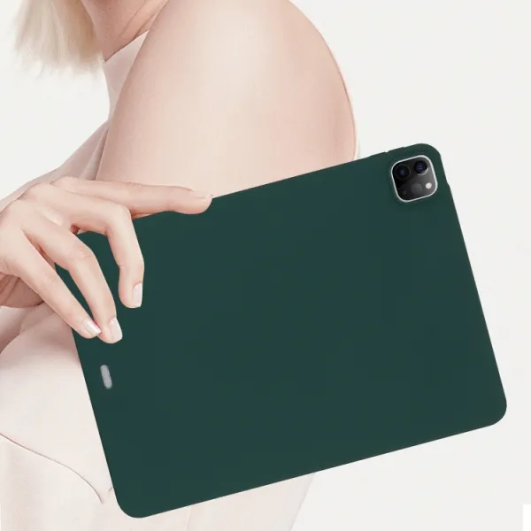RUBBER Ochranný kryt pre Xiaomi Pad 6s Pro tmavozelený