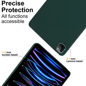 RUBBER Ochranný kryt pre Xiaomi Pad 6s Pro tmavozelený
