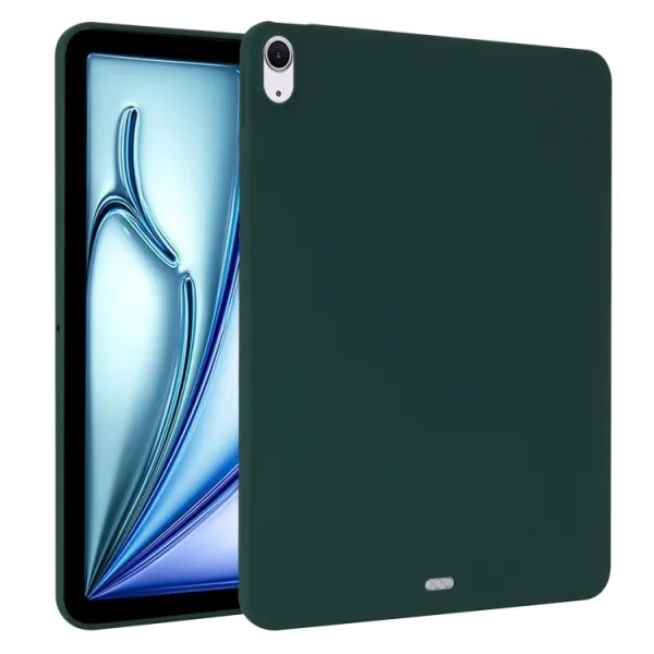 RUBBER Ochranný kryt pre Apple iPad Air 11 2026 / 2025 / 2024 tmavozelený