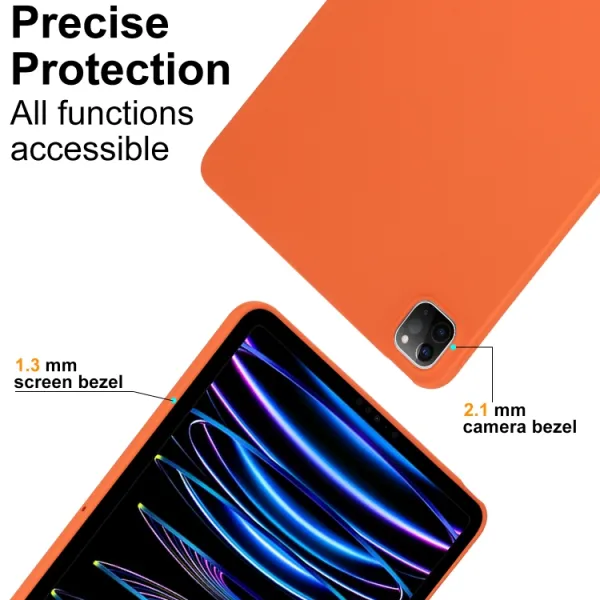 RUBBER Ochranný kryt pre Xiaomi Pad 6s Pro oranžový