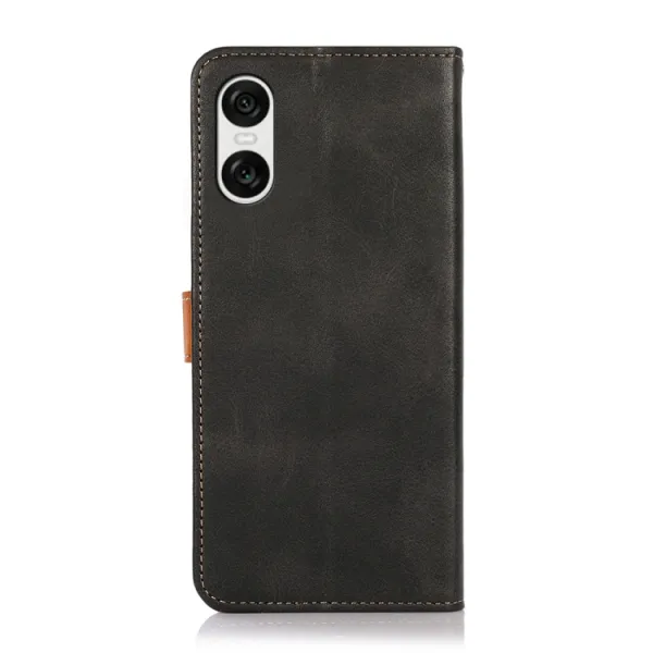 KHAZNEH DUAL-COLOR Peňaženkový kryt pre Sony Xperia 10 VI čierny