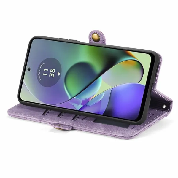GEOM Peňaženkové puzdro pre Oppo Reno11 F 5G fialové