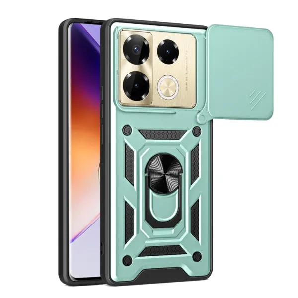 RING CAMERA Kryt s držiakom pre Infinix Note 40 Pro / 40 Pro+ 5G zelený