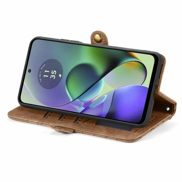 GEOM Peňaženkové puzdro pre Oppo Reno11 F 5G hnedé