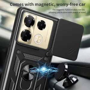 RING CAMERA Kryt s držiakom pre Infinix Note 40 Pro / 40 Pro+ 5G modrý