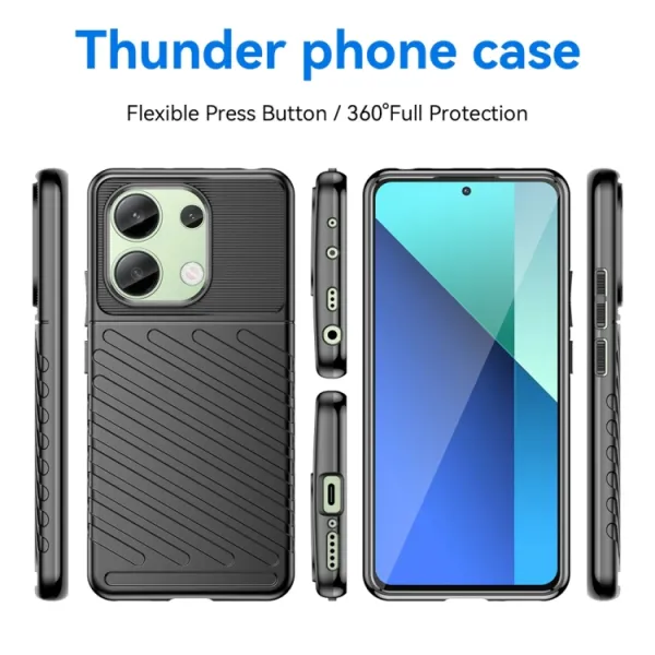 THUNDER Ochranný obal Xiaomi Redmi Note 13 čierny