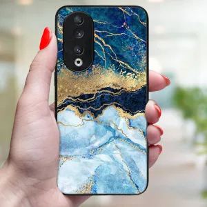 MY ART Ochranný kryt pre Honor 90 5G BLUE MARBLE (141)