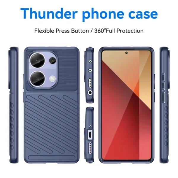 THUNDER Ochranný obal Xiaomi Redmi Note 13 Pro modrý