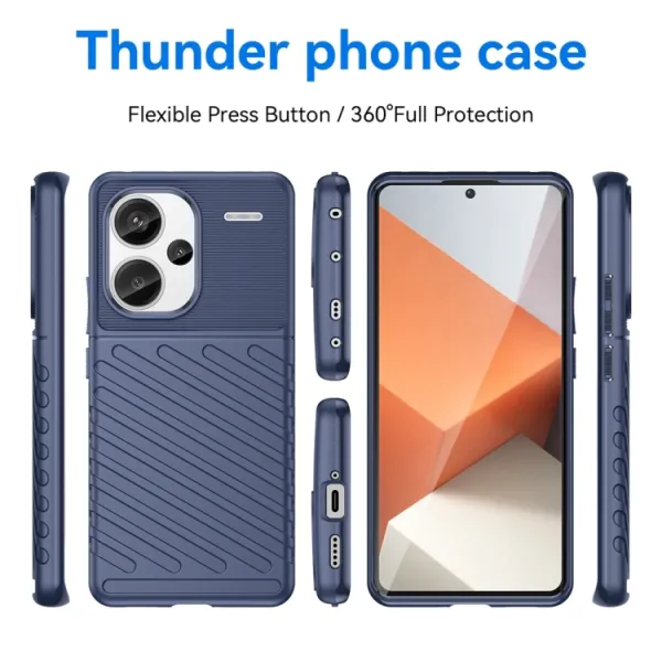 THUNDER Ochranný obal Xiaomi Redmi Note 13 Pro+ 5G modrý