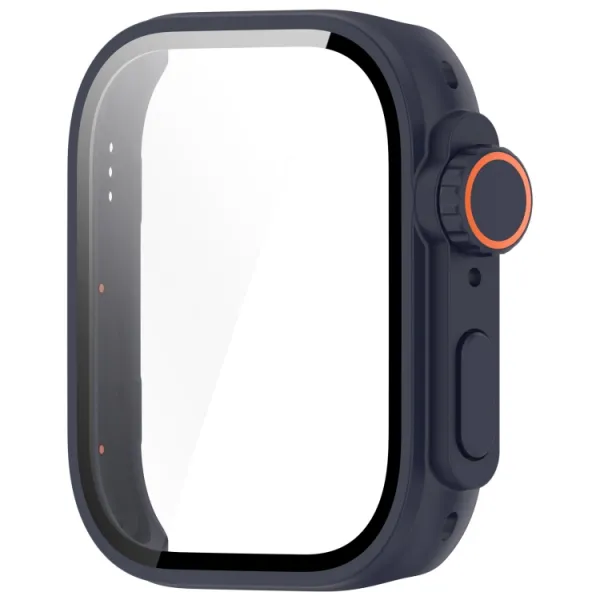 PC FULL COVER Plastový kryt so sklom pre Huawei Watch Fit 3 tmavomodrý