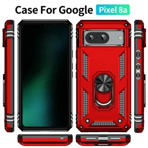 RING Kryt s držiakom pre Google Pixel 8a červený