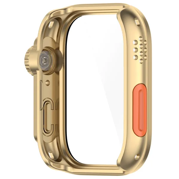 PC FULL COVER Plastový kryt so sklom pre Huawei Watch Fit 3 zlatý
