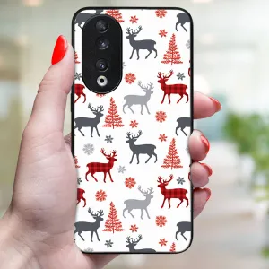 MY ART Kryt s vianočným dizajnom Honor 90 5G DEER (068)