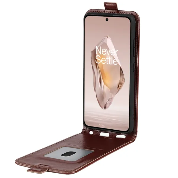 Vyklápacie puzdro pre OnePlus 12R hnedé