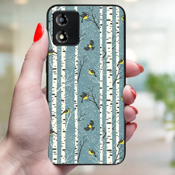 MY ART Kryt s vianočným dizajnom Motorola Moto E13 BIRCH (072)