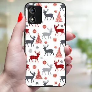 MY ART Kryt s vianočným dizajnom Motorola Moto E13 DEER (068)