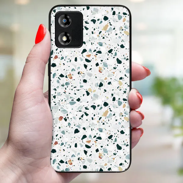 MY ART Ochranný kryt pre Motorola Moto E13 GREY TERRAZZO (163)