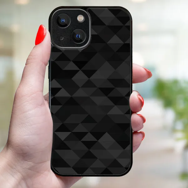 MY ART Ochranný kryt pre Apple iPhone 15 BLACK TRIANGLES (232)