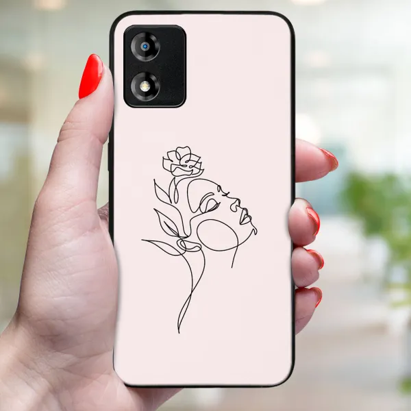 MY ART Ochranný kryt pre Motorola Moto E13 ROSE GIRL (198)