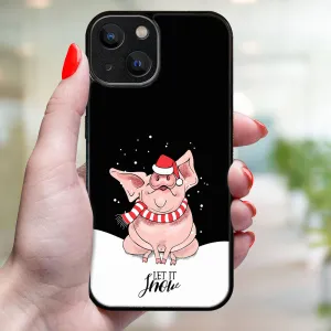 MY ART Kryt s vianočným dizajnom Apple iPhone 15 LET IT SNOW (075)