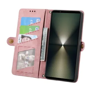 GEOM Peňaženkové puzdro pre Sony Xperia 1 VI ružové