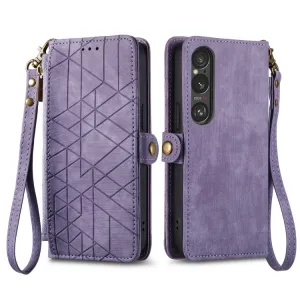 GEOM Peňaženkové puzdro pre Sony Xperia 1 VI fialové
