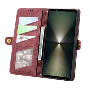 GEOM Peňaženkové puzdro pre Sony Xperia 1 VI červené