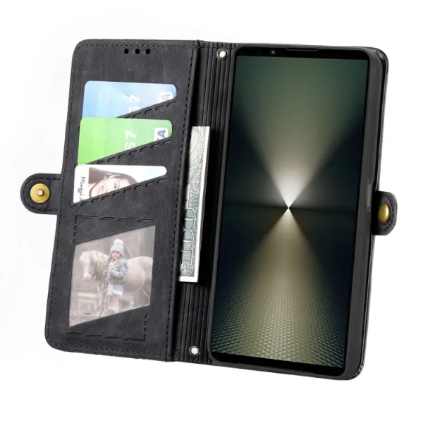 GEOM Peňaženkové puzdro pre Sony Xperia 10 VI čierne