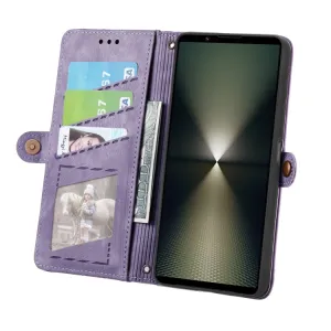 GEOM Peňaženkové puzdro pre Sony Xperia 1 VI fialové