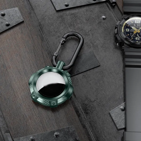 RUGGED Odolné puzdro pre Apple AirTag zelené