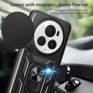 RING CAMERA Kryt s držiakom pre Honor Magic6 Pro modrý