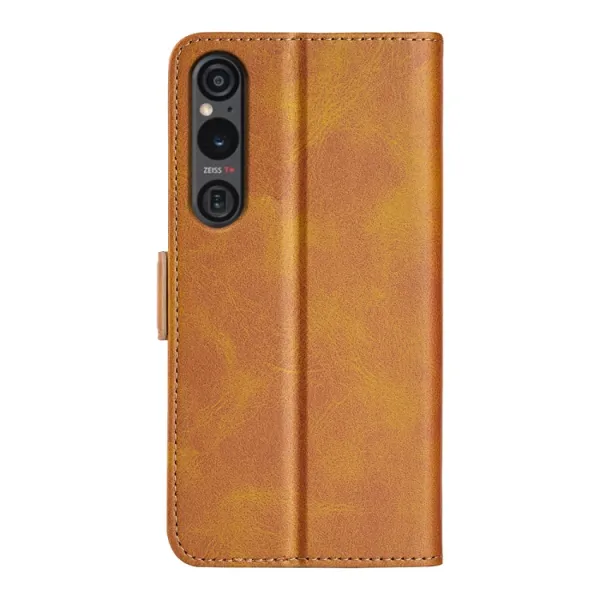 SIDE Peňaženkové puzdro pre Sony Xperia 1 VI svetlohnedé