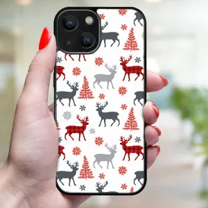 MY ART Kryt s vianočným dizajnom Apple iPhone 15 DEER (068)