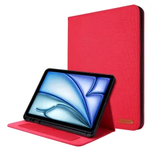 FABRIC Zaklápací kryt pre Apple iPad Air 13 2026 / 2025 / 2024 červený