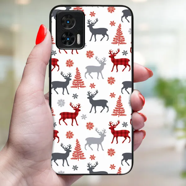 MY ART Kryt s vianočným dizajnom Motorola Edge 30 Neo DEER (068)