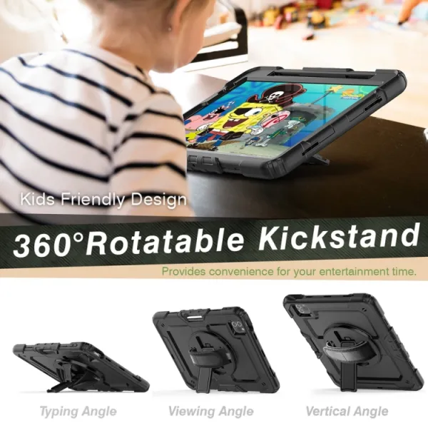 SOLID 360 Odolný obal pre Apple iPad Air 11 2026 / 2025 / 2024 čierny