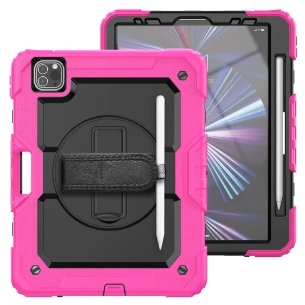 SOLID 360 Odolný obal pre Apple iPad Pro 11 2024 / M5 2025 ružový
