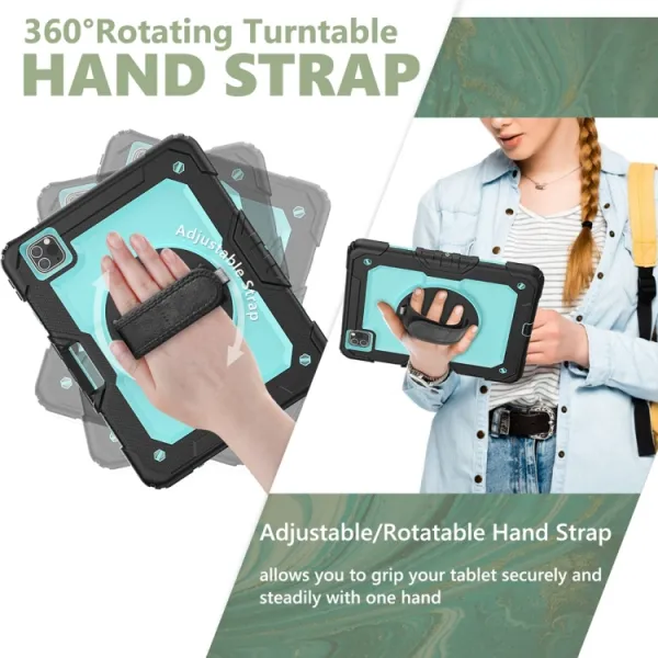 SOLID 360 Odolný obal pre Apple iPad Pro 11 2024 / M5 2025 svetlomodrý