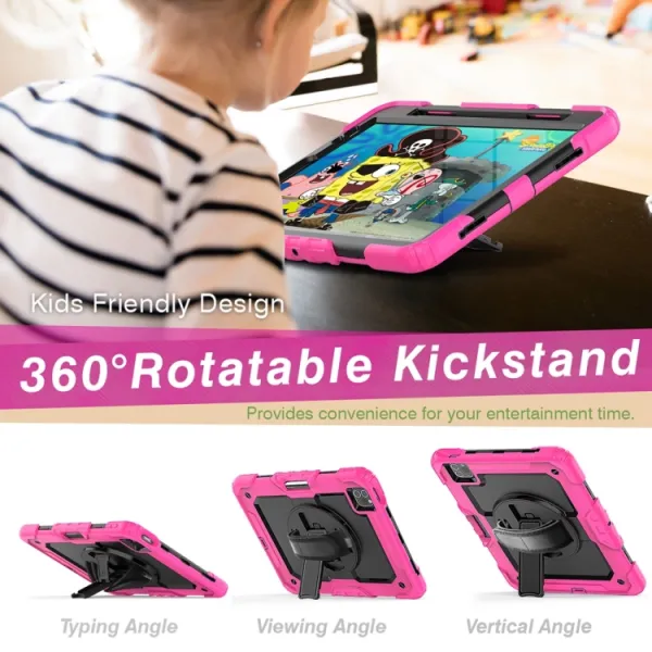 SOLID 360 Odolný obal pre Apple iPad Pro 11 2024 / M5 2025 ružový