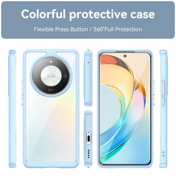 CRYSTAL Ochranný kryt pre Honor Magic6 Lite 5G modrý