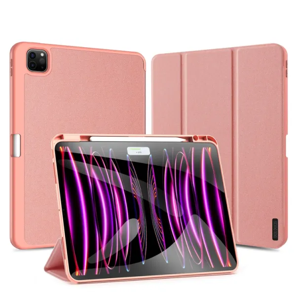 DUX DOMO Zaklápacie puzdro pre Apple iPad Pro 13 2024 / M5 2025 ružové