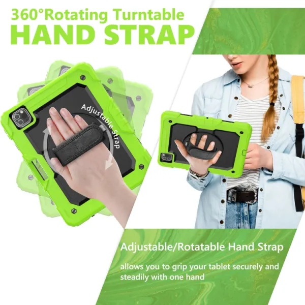 SOLID 360 Odolný obal pre Apple iPad Pro 11 2024 / M5 2025 zelený