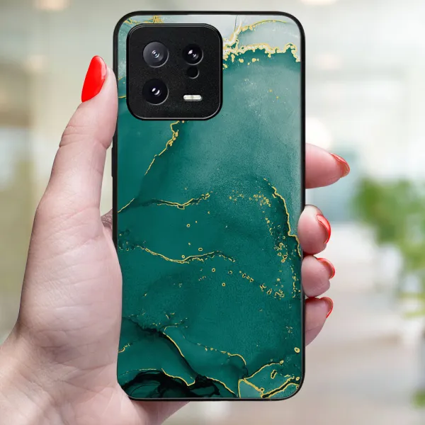 MY ART Ochranný kryt pre Xiaomi 13 GREEN MARBLE (145)